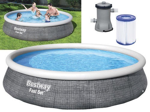 Piscine hors sol ronde - piscine,