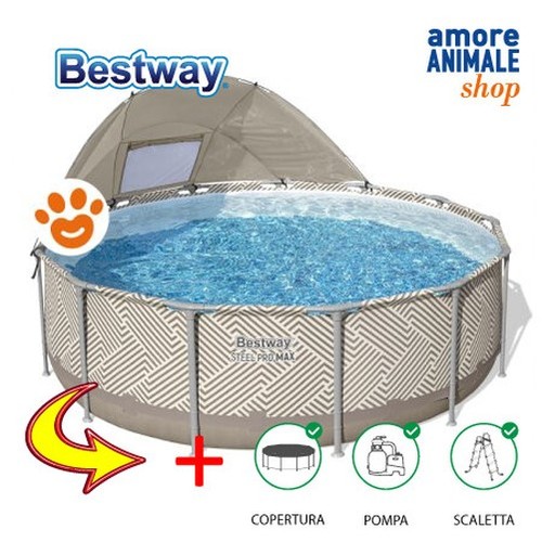 Bestway piscine steel pro max - steel,