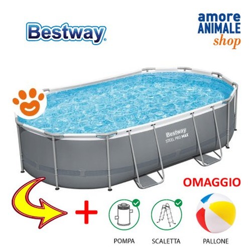 Bestway piscine hors sol - bestway, ovale